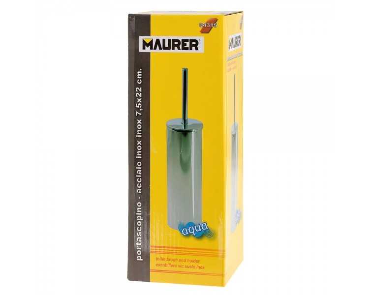 Escobillero Maurer Wc Suelo Inoxidable