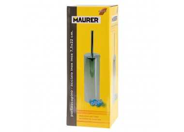 Escobillero Maurer Wc Suelo Inoxidable