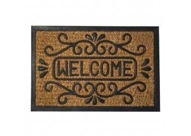 Felpudo Fibra Coco y Goma Welcome 40x60 cm.
