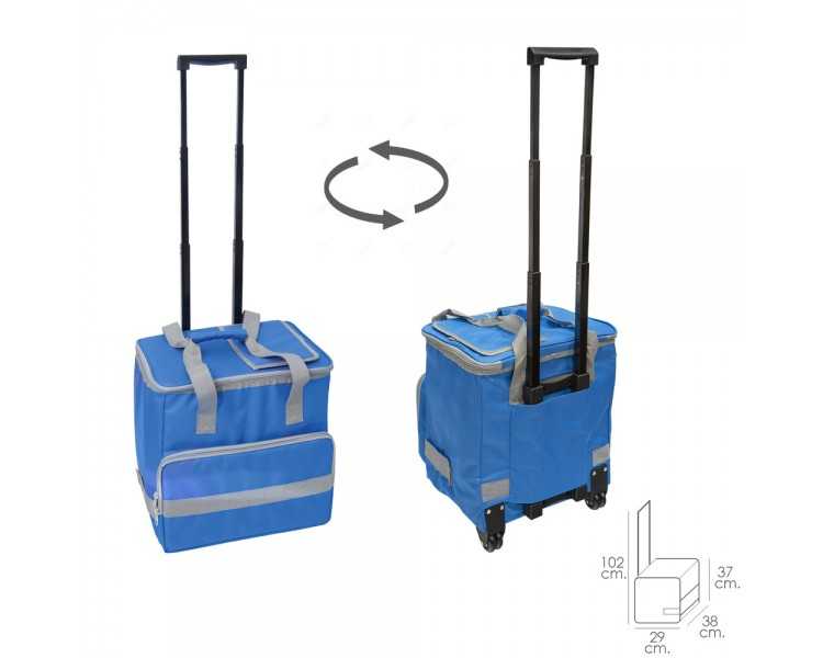 Nevera Bolsa Termica 38 Litros Azul Trolley