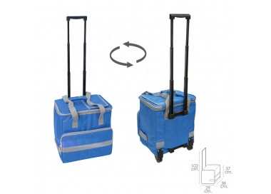 Nevera Bolsa Termica 38 Litros Azul Trolley