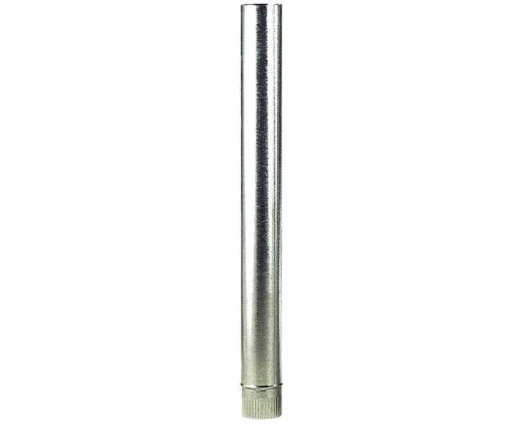 Wolfpack Tubo Estufa Acero Galvanizado Ø 130 mm, Ideal Estufas de Leña, Chimenea, Alta resistencia, Conducto Humos