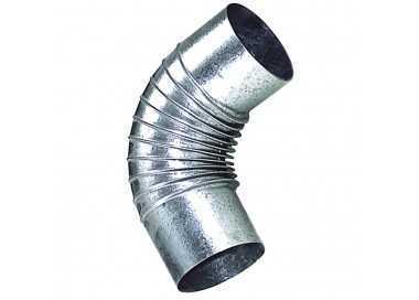 Codo Estufa Galvanizado de 120 mm. 90°.