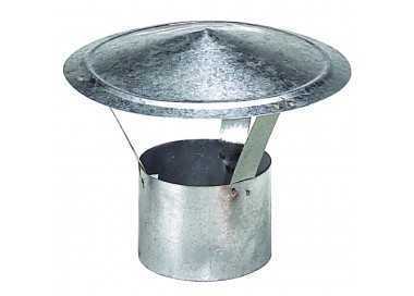 Wolfpack Sombrero Galvanizado para Estufa, Chimenea, Extracción de Humos, Para tubo Ø 150 mm.