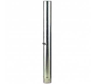Wolfpack Tubo Estufa Acero Galvanizado Ø 120 mm, Ideal Estufas de Leña, Chimenea, Alta resistencia, Conducto Humos. Con Llave