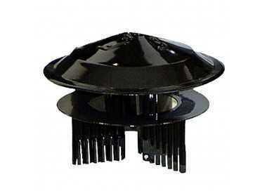Sombrero Color Negro Universal Para Estufa de Ø 80 a Ø 150 mm.
