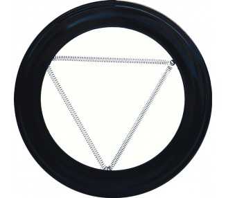Plafón Embellecedor de Color Negro Para Estufa 120 mm.