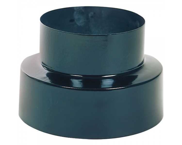 Reducción Estufa Vitrificado Color Negro de 120 a 100 mm.