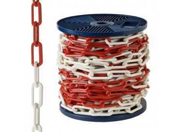 Cadena Plastico Bicolor   6 mm.  Rollo 25 metros