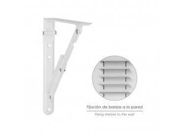 Palomilla Wolfpack Abatible Blanca 200 mm.