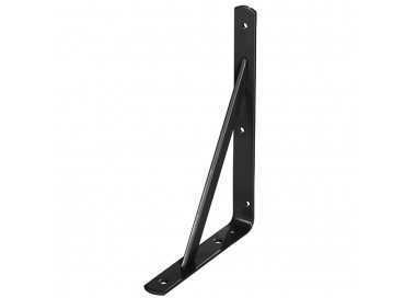 Palomilla Wolfpack Con Refuerzo Negra 400x270 mm.