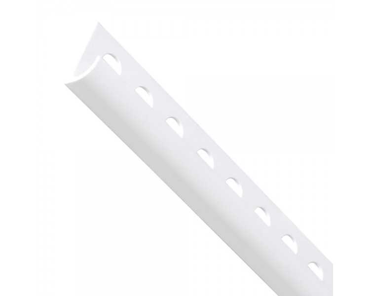 Guardacantos PVC Blanco  Barra 2,6 Metros Canto Redondo