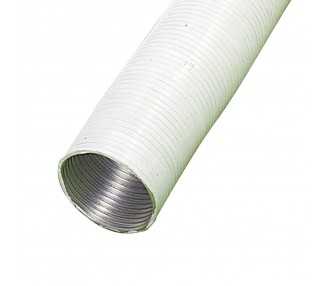 Tubo Aluminio Compacto Blanco Ø 125 mm. / 5 metros