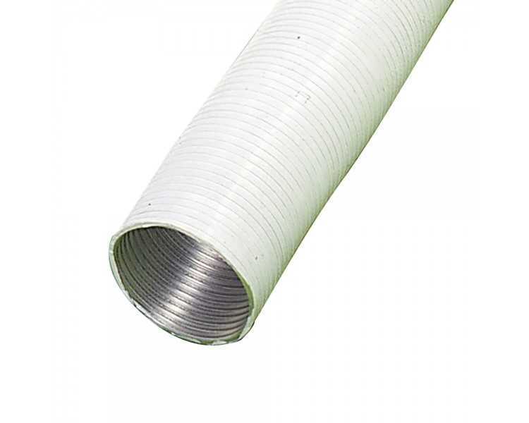 Tubo Aluminio Compacto Blanco Ø 125 mm. / 5 metros