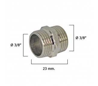 Machones Dobles Cromo      3/8"