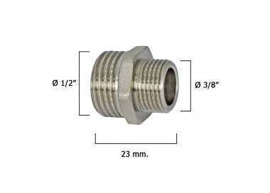 Machones Reductores Cromo 3/8" A 1/2"