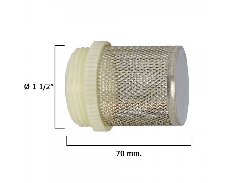 Filtro Inoxidable Para Válvula Retencion    1 1/2"