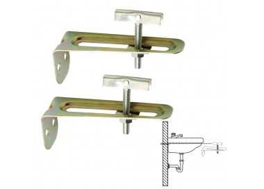 Juego Escuadras Sanitario Soporte Lavabo 10 cm. (2piezas)