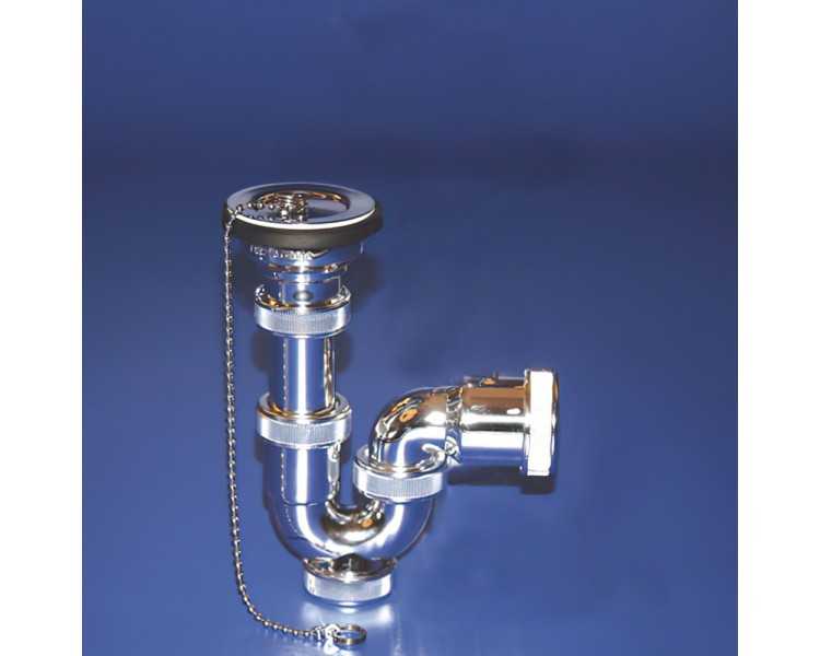 Sifon Curvo Metalizado T-30-C ME 1 1/2