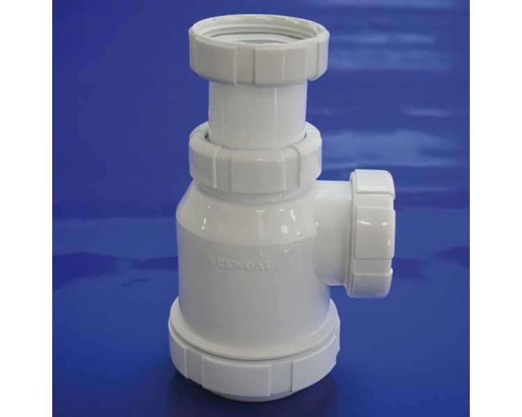 Sifon Botella Extensible T-4-VA  1  1/2  Válvula Automática