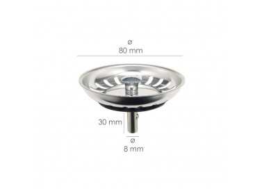 Tapon Valvula Cesta Para Fregadero, Inoxidable T-93bm-115 1 1/2