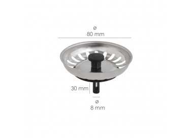 Tapon Valvula Cesta Para Fregadero, Inoxidable T-93bp-115 1 1/2