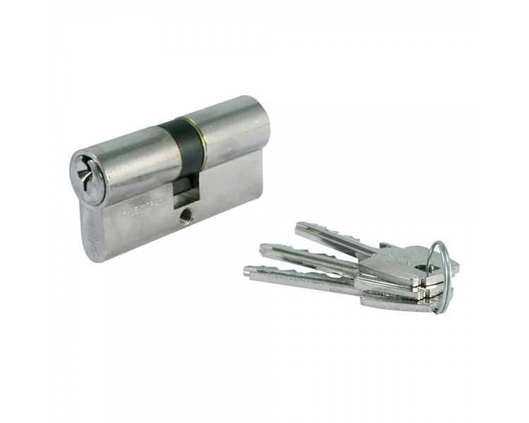 Cilindro Tesa 5200 /30x30 Niquelado Leva corta