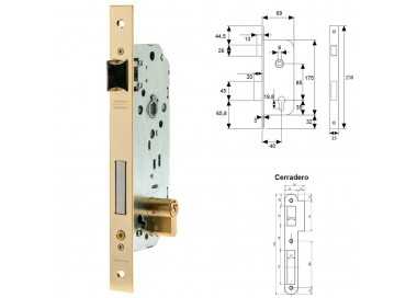 Cerradura Tesa 2030-hl/40