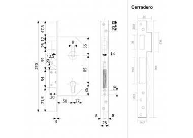 Cerradura Tesa Seguridad R200N/T6/6T