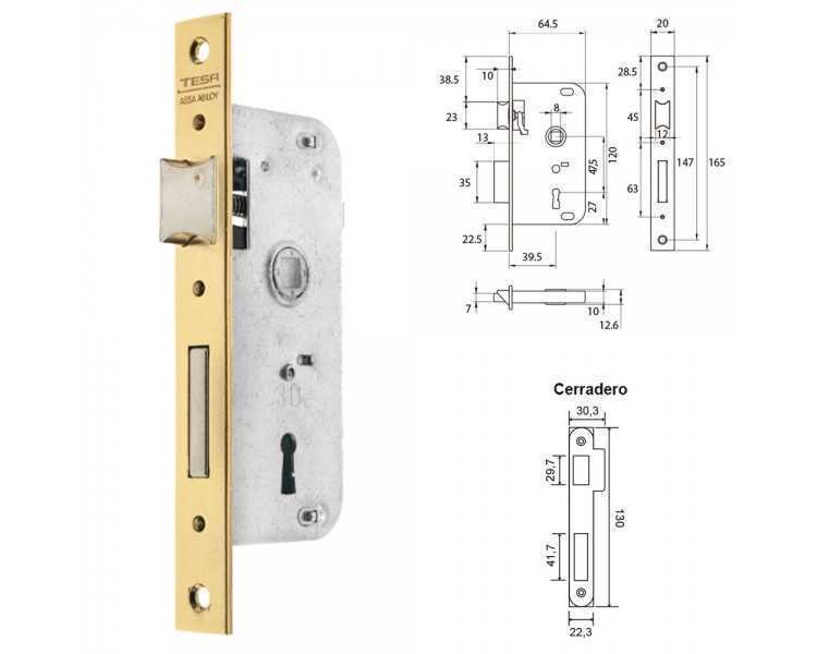 Cerradura Tesa 2002-hl/40