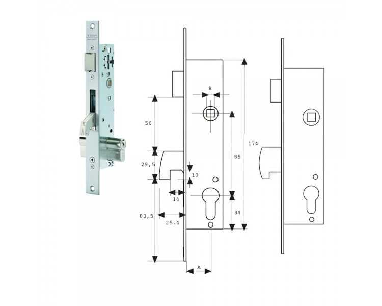 Cerradura Tesa 2240/20/3ai