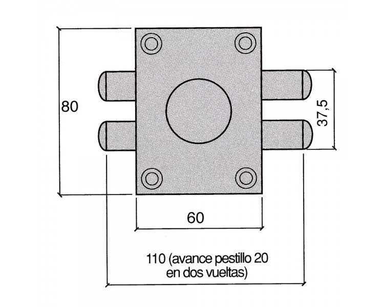 Cerradura Ucem 4111-hb/60