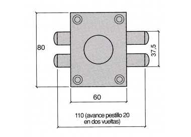 Cerradura Ucem 4111-hb/60