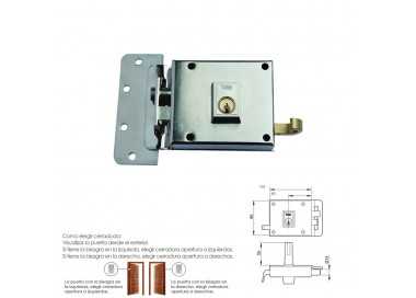 Cerradura Yale    6-12-hn/ Izquierda