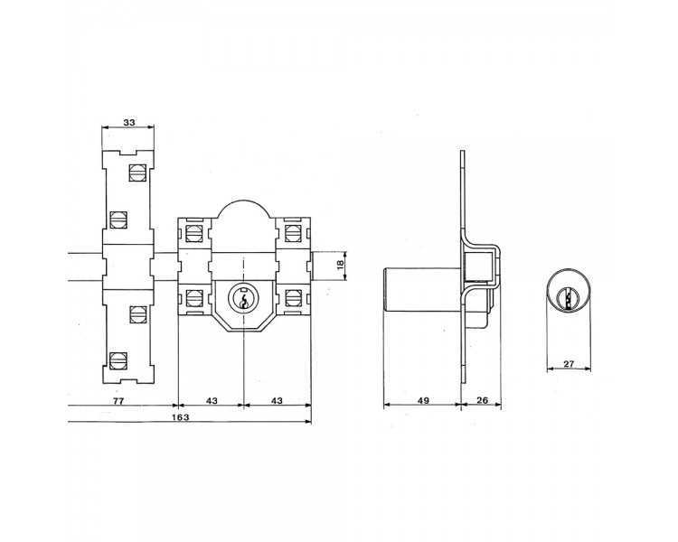 Cerrojo Fac 201-l/ 80-p