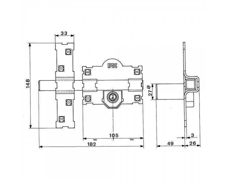 Cerrojo Fac 101-l/105-p