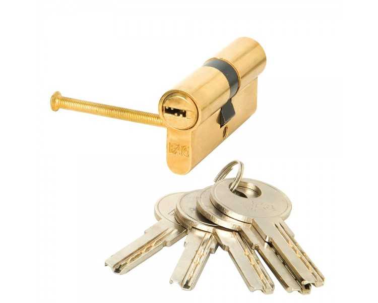Cilindro Fac Seguridad 60-p 30x30 Latonado 15,0 mm.