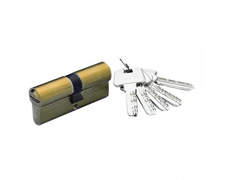 Cilindro Yale Seguridad YL-6 40x40/r15,0 Latonado