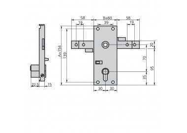 Cerradura Cvl 11b   Puertas Basculantes