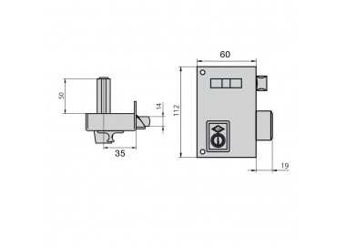 Cerradura Cvl   56a/60/he Izquierda