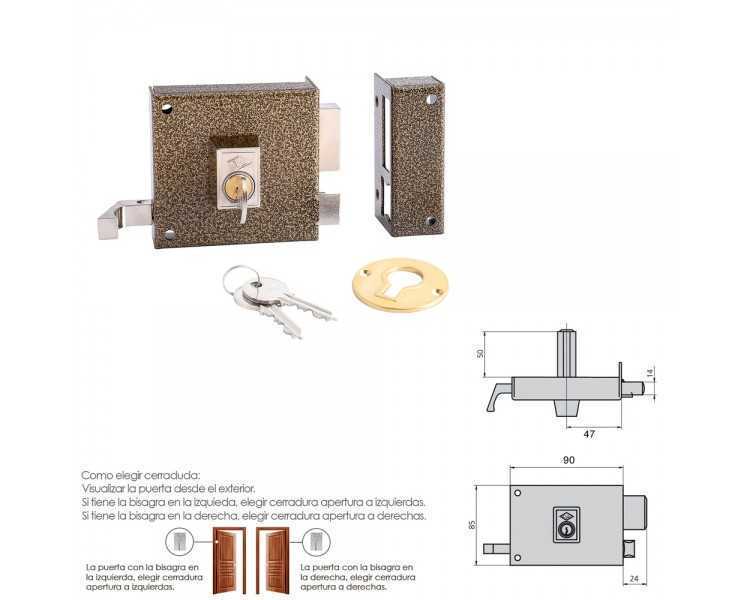 Cerradura Cvl 125a/  8/he Derecha