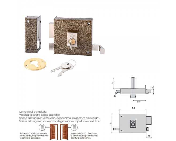 Cerradura Cvl 125a/  8/he Izquierda