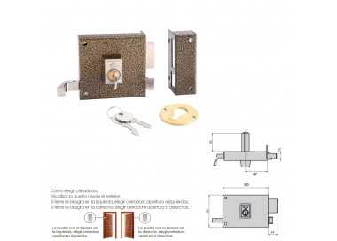 Cerradura Cvl 1125a/  8/he Derecha