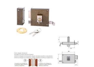 Cerradura Cvl 1125a/  8/he Izquierda