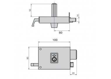 Cerradura Cvl 1125ar/ 10/he Izquierda