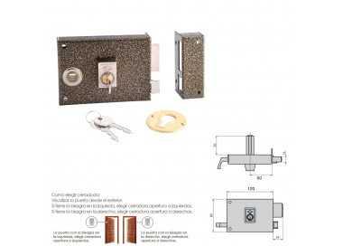 Cerradura Cvl 1125br/ 12/he Derecha