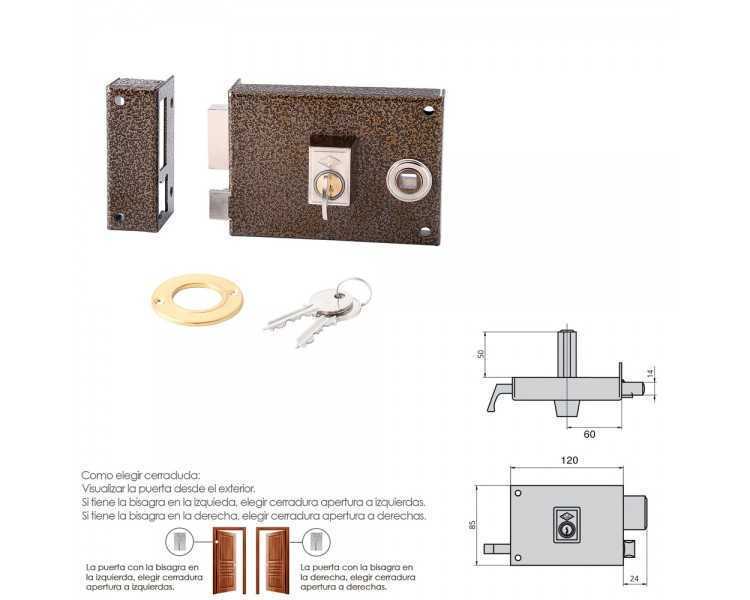 Cerradura Cvl 1125br/ 12/he Izquierda