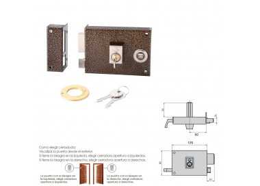 Cerradura Cvl 1125br/ 12/he Izquierda