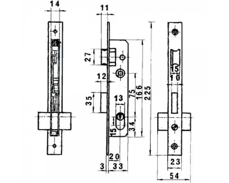 Cerradura Lince 5560n        Hn/20 mm.