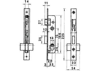 Cerradura Lince 5560n        Hn/20 mm.